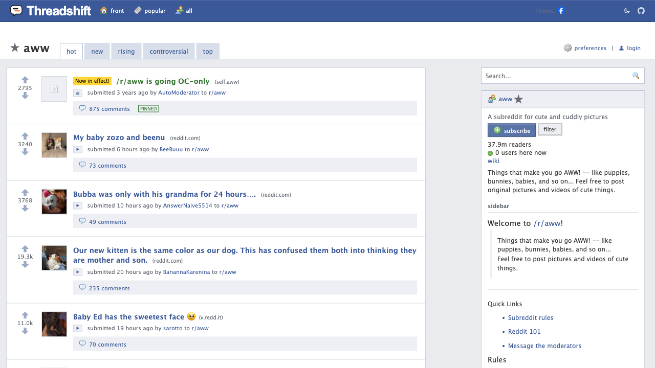 Facebook Retro theme