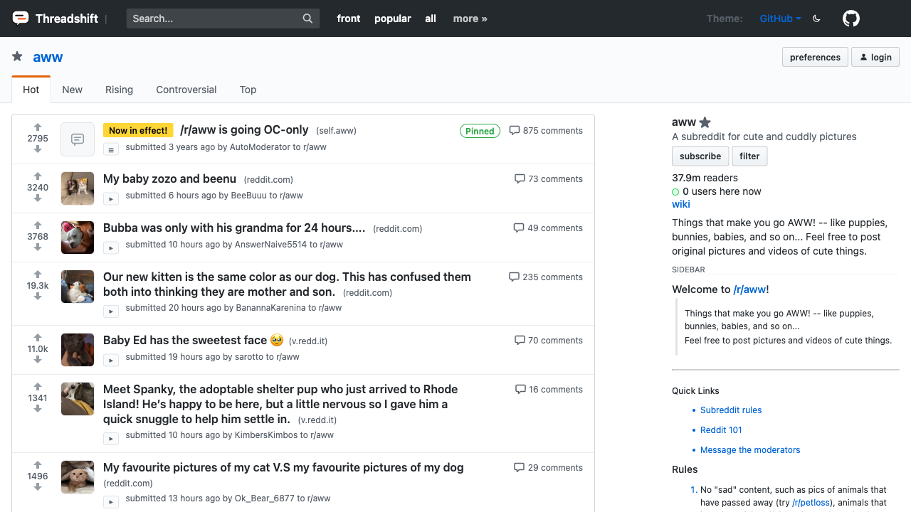 GitHub theme