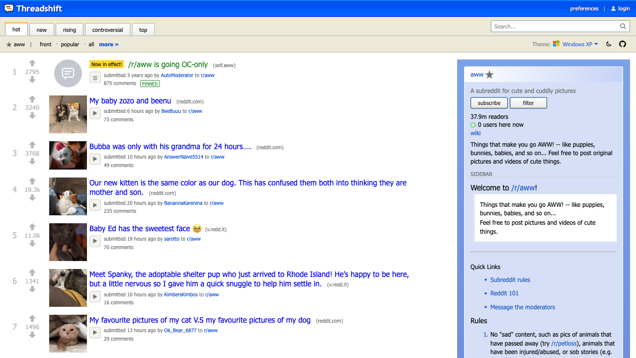 Windows XP theme